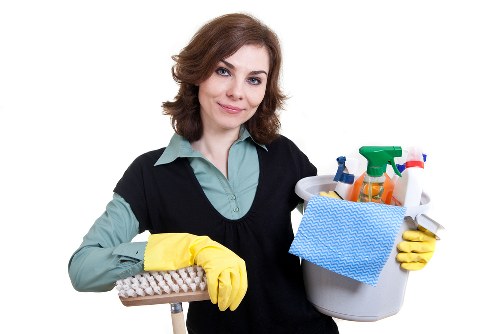 Cleaning team preparing a Belgravia property for a move-in or move-out clean