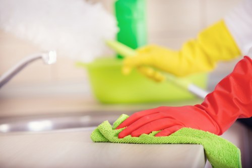 Local cleaner preparing a Belgravia mews home for the next guest